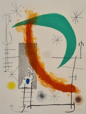 Etching And Aquatint Miró - L'Escalade 