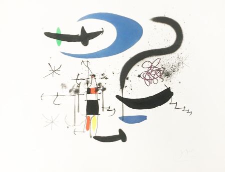 Etching And Aquatint Miró - L'escalier de la Nuit