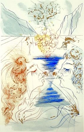 Etching Dali - Let Him Kiss Mee with the Kisses of His Mouth: For His Love is Better Than Wine