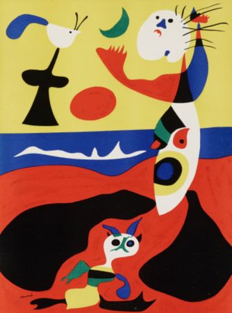 Lithograph Miró -  L'ete Summer