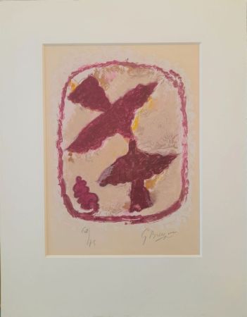 Lithograph Braque - Lettera Amorosa: Oiseau fulgurant 
