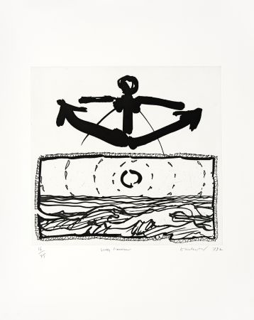 Etching Alechinsky - Lever l'ancre