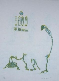 Lithograph Ernst - Lewis Carroll's Wunderhorn 11 