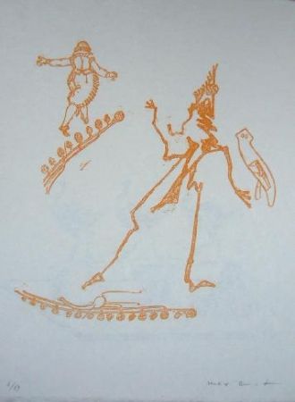 Lithograph Ernst - Lewis Carroll's Wunderhorn 15