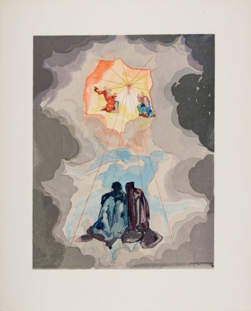 Woodcut Dali - L'Extase de Dante, 1963
