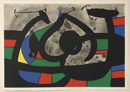 Lithograph Miró - Lezard aux Plumes d'or (M.815)