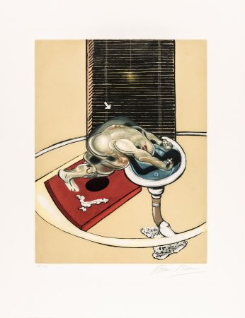 Etching And Aquatint Bacon - L'homme au lavabo
