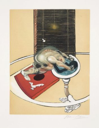 Etching And Aquatint Bacon - L’Homme au Lavabo Figure at a washbasin