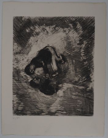 Etching Chagall - L'homme et son reflet
