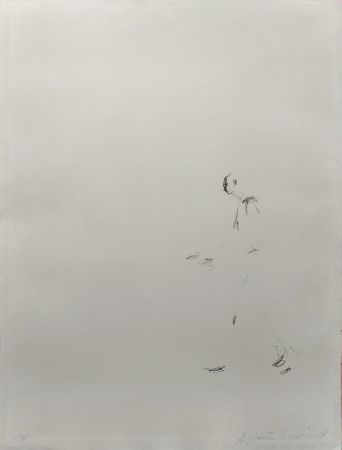 Lithograph Giacometti - L'HOMME QUI MARCHE