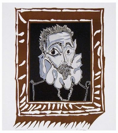 Lithograph Picasso - L'Homme à la Fraise (Man with Ruff)