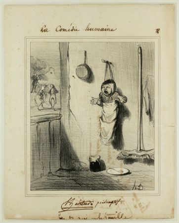 Lithograph Daumier - L'Héritier présomptif