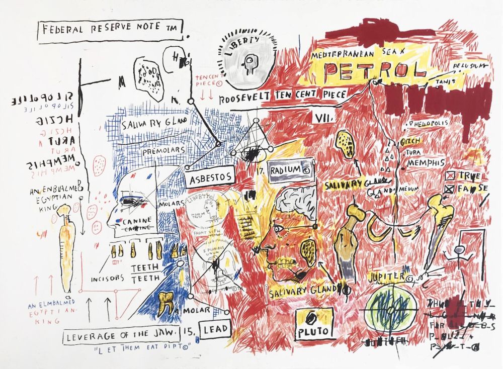 Screenprint Basquiat - Liberty