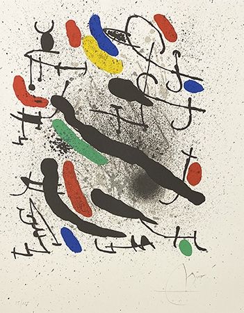 Lithograph Miró - Liberté des libertés
