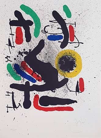 Lithograph Miró - Liberté des libertés