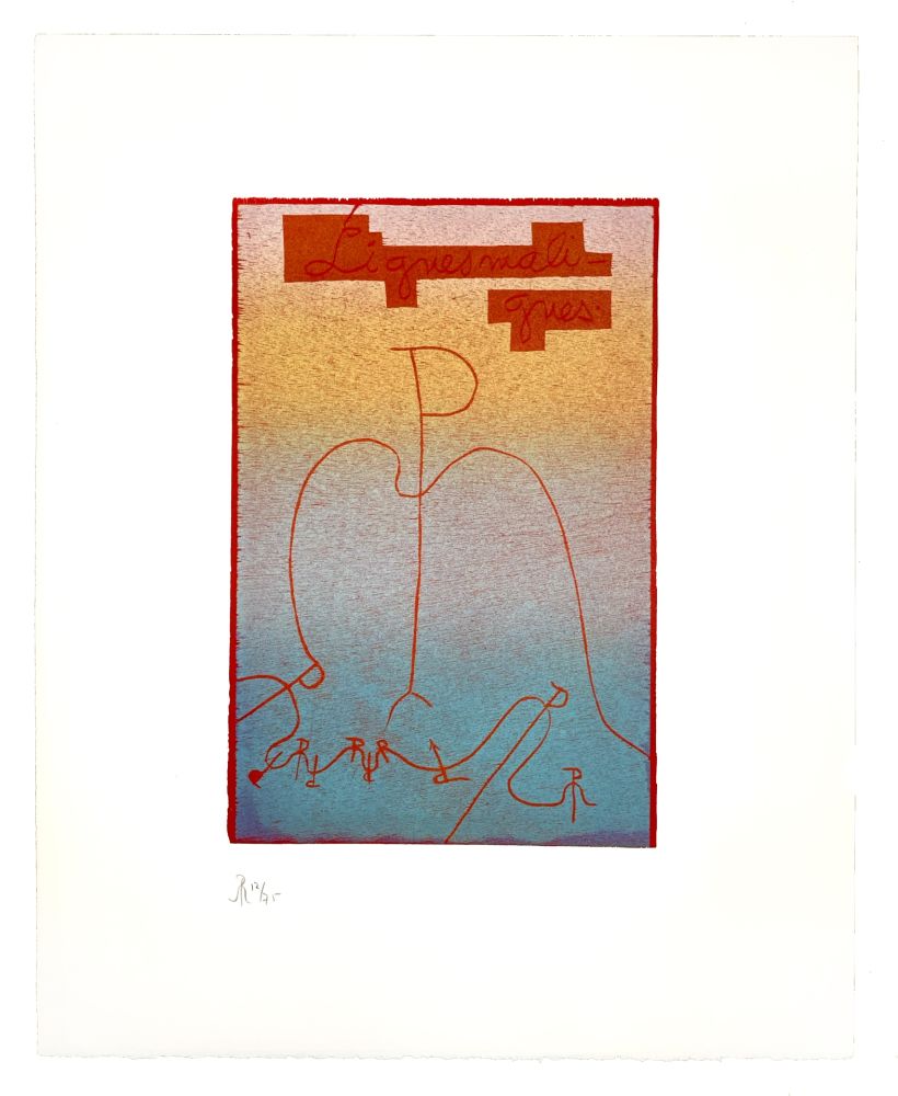 Woodcut Müller - LIGNES MALIGNES - TITRE