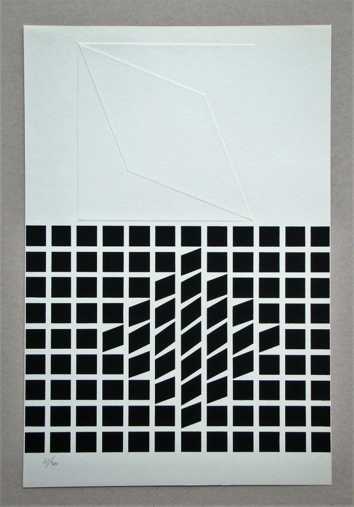 Screenprint Vasarely - Likka-2 - relief