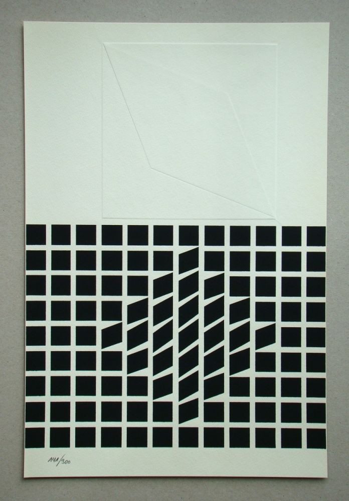 Screenprint Vasarely - Likka-2 ( relief )