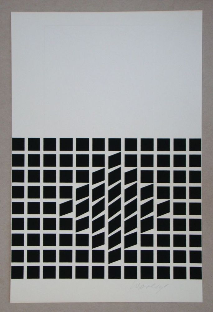 Screenprint Vasarely - Likka-2 ( relief )