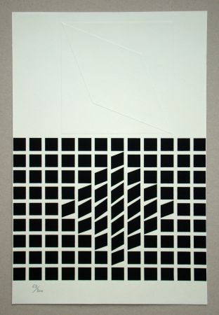 Screenprint Vasarely - Likka-2 ( relief )