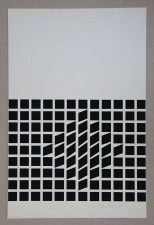 Screenprint Vasarely - Likka-2 ( relief )