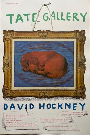 Lithograph Hockney - Limited Edition 'Little Stanley Sleeping', 1987 signed by David Hockney