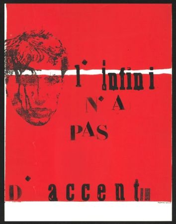 Screenprint Degottex - L'INFINI N'A PAS D'ACCENT?