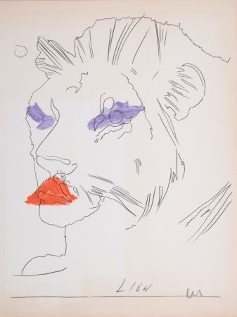 No Technical Warhol - Lion, C. 1974 - Hand-signed