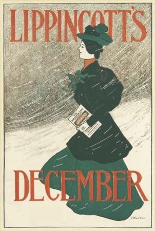 Lithograph Gould - Lippincott's December