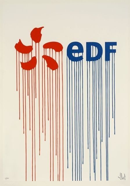 Screenprint Zevs - Liquidated EDF