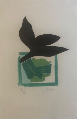 Lithograph Braque - L'Iris 