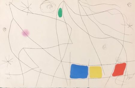 Aquatint Miró - L'issue dérobée 