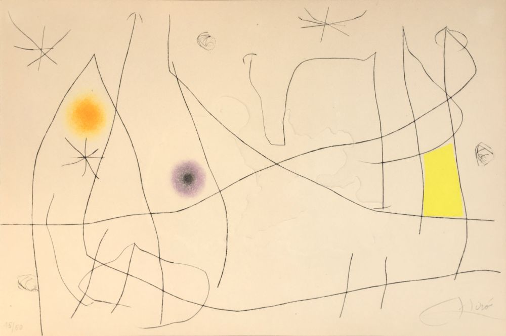 Etching Miró - L'Issue dérobée, 1974 - Hand-signed & numbered