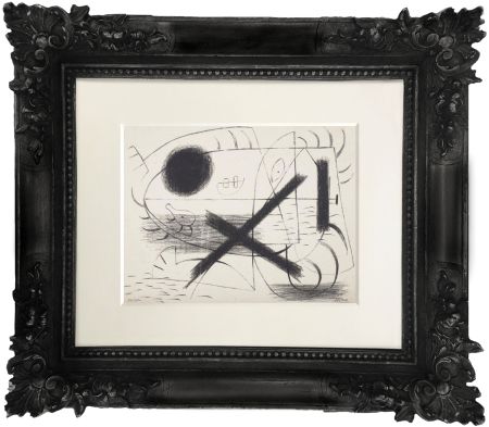 Lithograph Miró - Lithograph I (First Lithographic piece ever recorded)