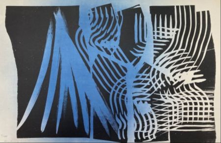 Lithograph Hartung - Lithograph XIV from Farandole