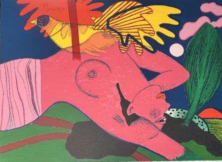 Lithograph Corneille - Lithographie Extase de l'été, 1985