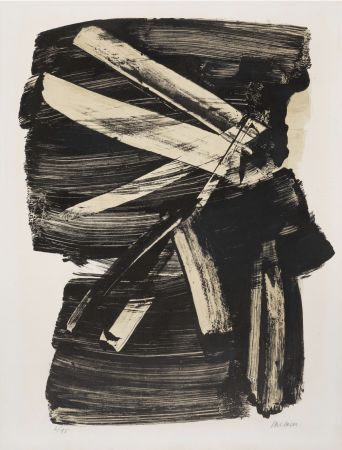 No Technical Soulages - Lithographie n°10, 1963