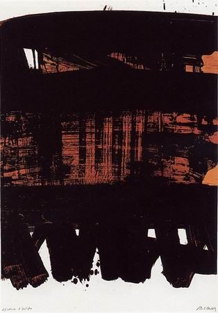 No Technical Soulages - Lithographie n°22