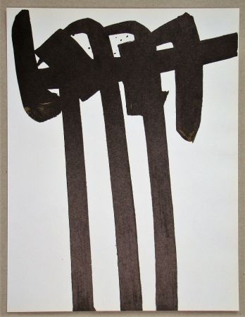 Lithograph Soulages - Lithographie N°28