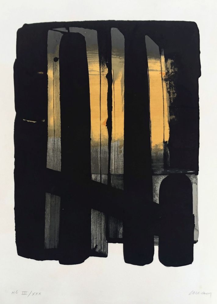 Lithograph Soulages - Lithographie n°38