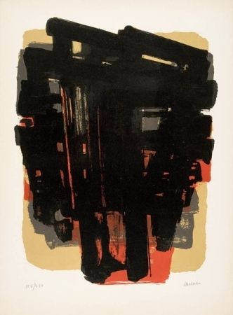 Lithograph Soulages - Lithographie n°8