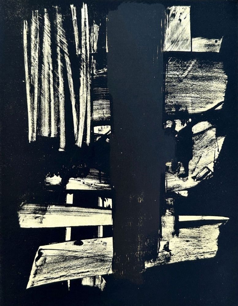 Lithograph Soulages - LIthographie n°9