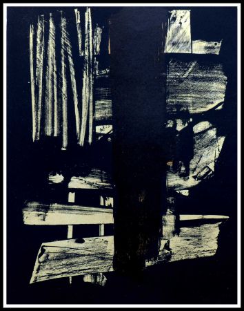 No Technical Soulages - Lithographie N°9