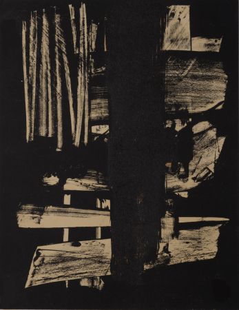 Lithograph Soulages - Lithographie N°9
