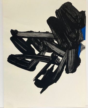 Lithograph Soulages - Lithographie n° 17. 1964.