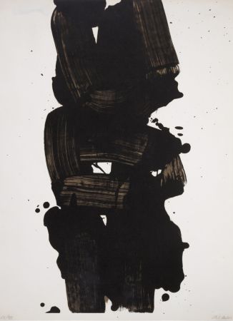 Lithograph Soulages - Lithographie No 25 (R. 27)