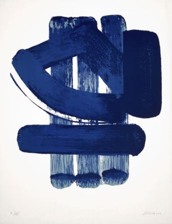 Etching Soulages - Lithographie No. 37