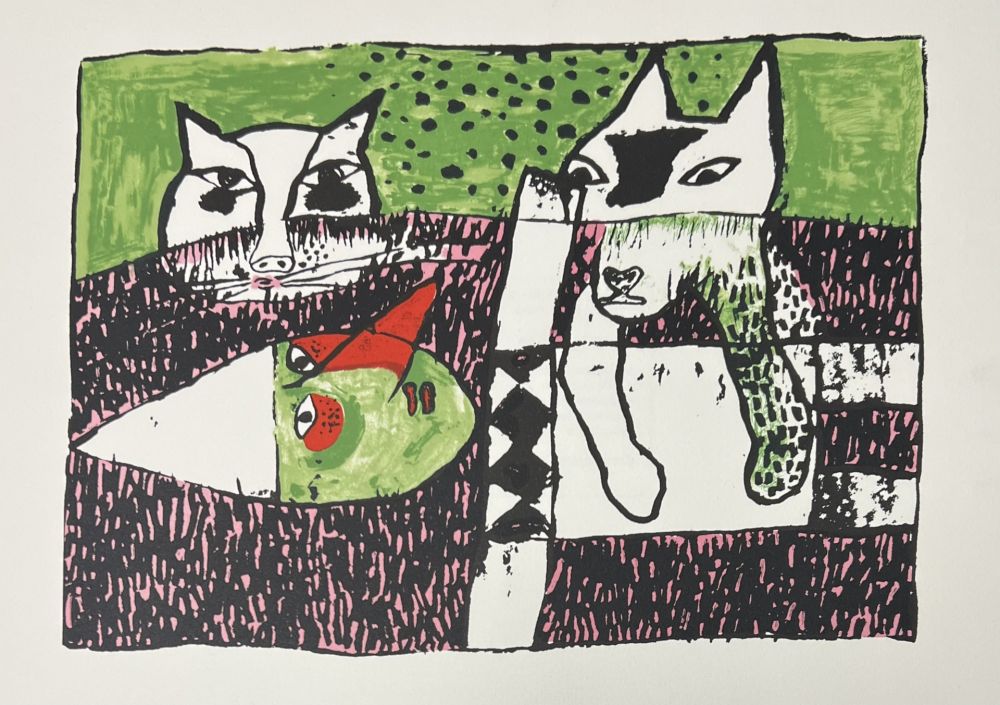 Lithograph Corneille - Lithographie Pinocchio, 2001