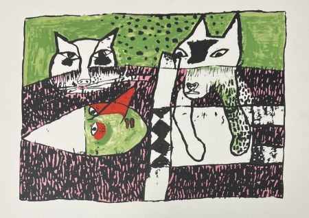 Lithograph Corneille - Lithographie Pinocchio, 2001