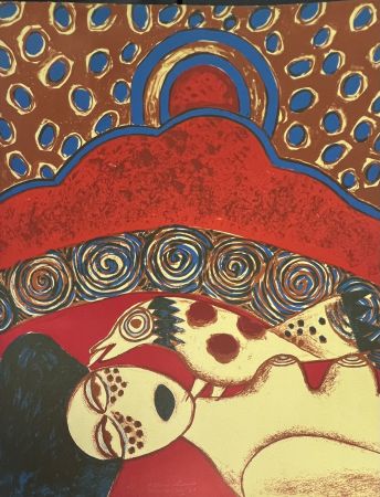 Lithograph Corneille - Lithographie Plein chant 1974 E/A